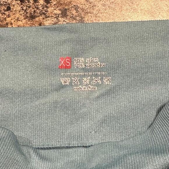 Gymshark Leggings Athleisure Minimalist Sporty Yoga 90s Cut Out Detail Blue XS - Picture 2 of 6